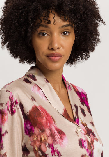 Olivia Soft Tencel™ Collared Shirt | Flower Art Print 74775-3051